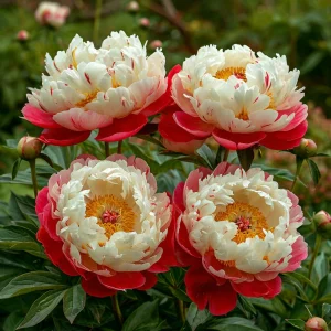 Пион Коралловый Каскад купить по цене от 490р. в интернет-магазине «Посадика» с доставкой почтой в в Московскийе и по всей России – [изображение №1].