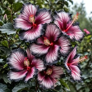 Гибискус садовый Самер Бридж купить по цене от 306р. в интернет-магазине «Посадика» с доставкой почтой в в Московскийе и по всей России – [изображение №1].