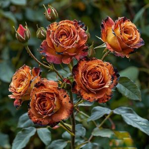 Роза плетистая Оранжевый Бриллиант купить по цене от 450р. в интернет-магазине «Посадика» с доставкой почтой в в Московскийе и по всей России – [изображение №1].